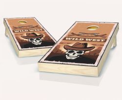 "Wild West Skull Poster" Cornhole Set